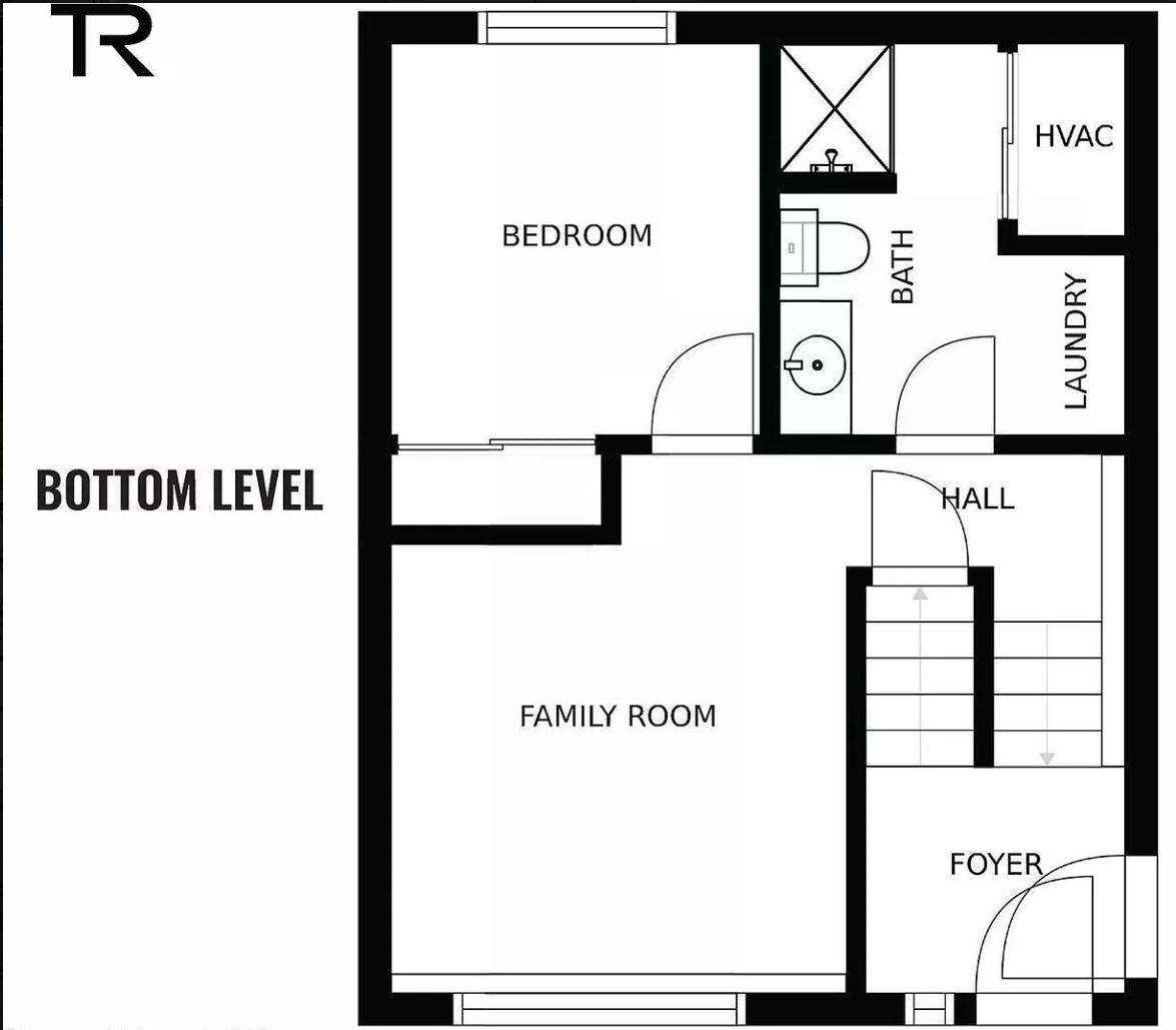 Floorplan - lower level - 2805 W Dumont Dr