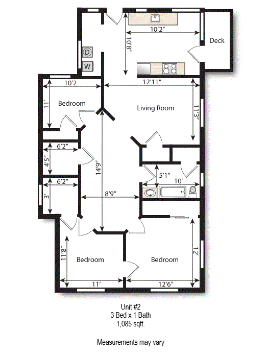 Floorplan - 1200 Josephine St