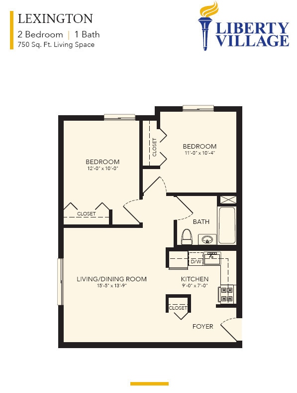 Lexington - 1 Bedroom - Liberty Village
