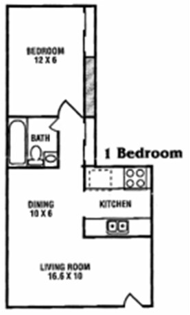 1BR/1BA - Ferncrest Apartments