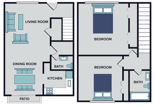 Floorplan - Huntley Ridge Townhomes