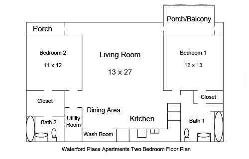 2BR/2BA - Waterford Place Apartments