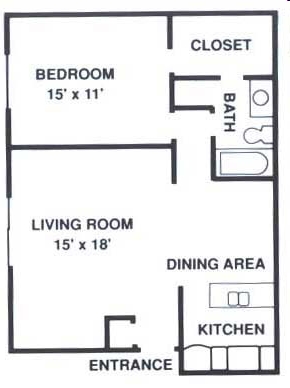 1BR/1BA - Tall Oaks Apartments