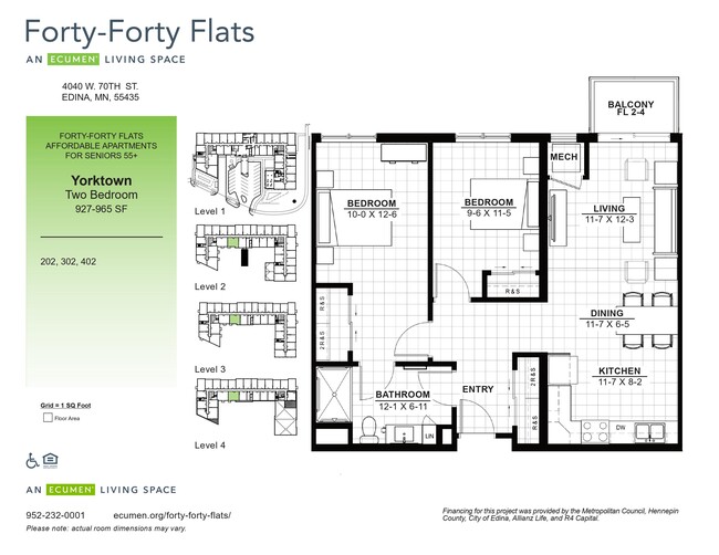 Floorplan - Forty Forty Flats