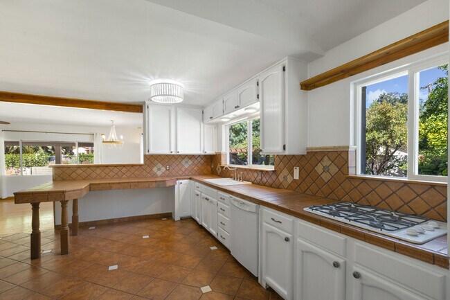 Kitchen with large windows overlooking side yard - 228 N Pueblo Ave