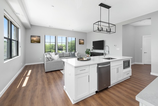 Massive Windows, Custom Light Fixtures - The Washington