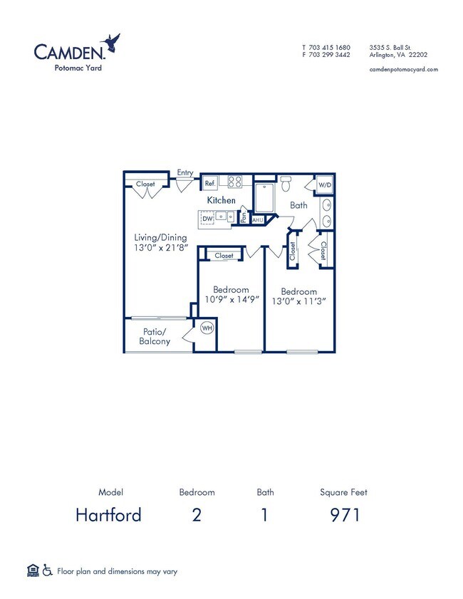 Floorplan - Camden Potomac Yard