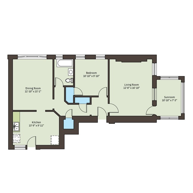 Floorplan - 5416 S. Woodlawn Avenue