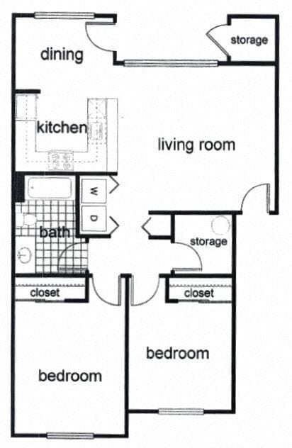 Floorplan - Courtside Apartments