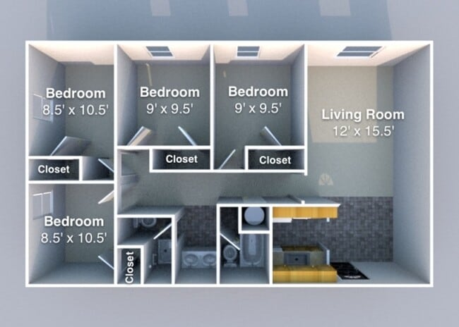 Floorplan - Southfork Apartments