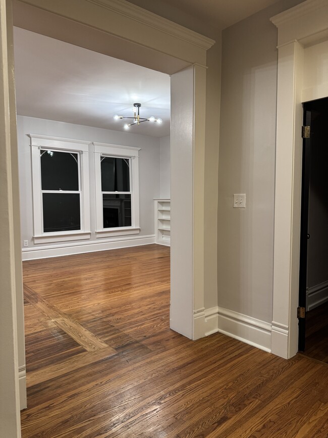 Second floor main hallway to living room, dining, kitchen - 1049 Franklin Ave