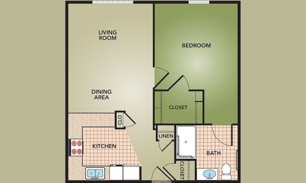 1BR/1BA - Fieldstone Court Homes