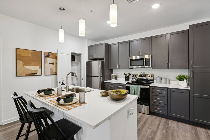 2BR, 2BA - 1,126SF - Kitchen - Revello Apartments