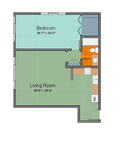 1BR/1BA - Berkshire Terrace