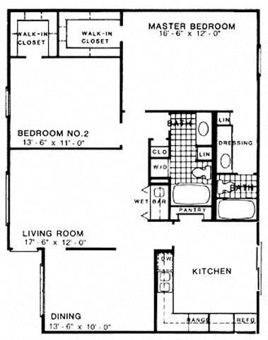 Floorplan - Stone Forest Apartments