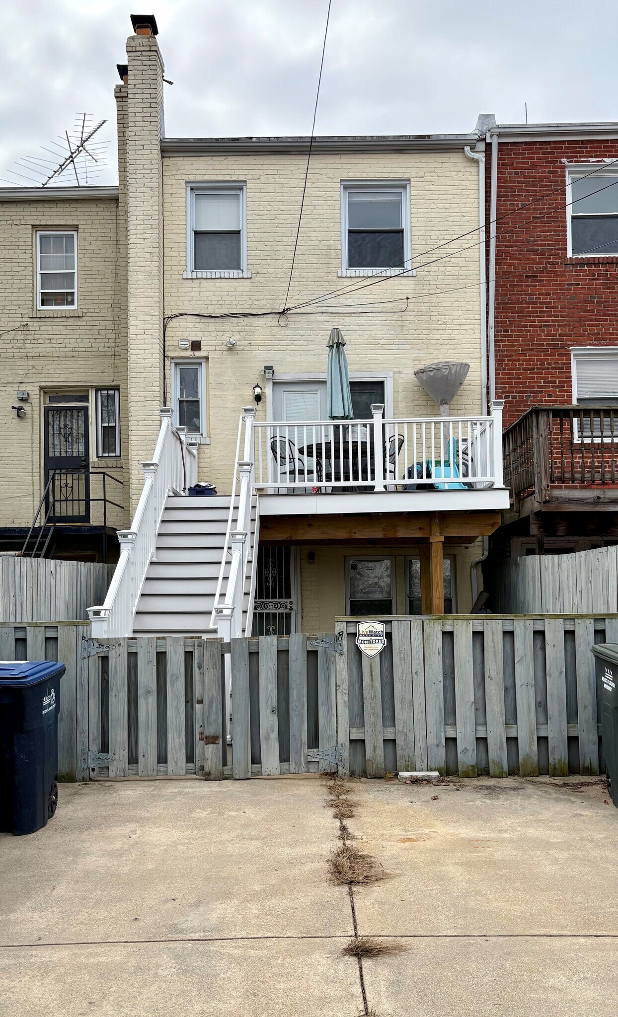 Back deck and parking - 1916 C St NE