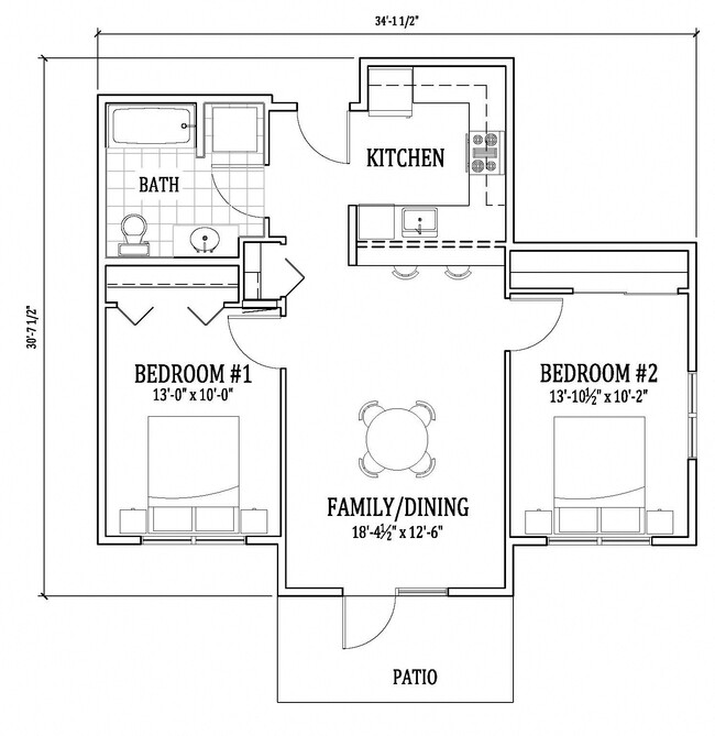 Floorplan - The Savoy at Lake City 55+ Senior Community