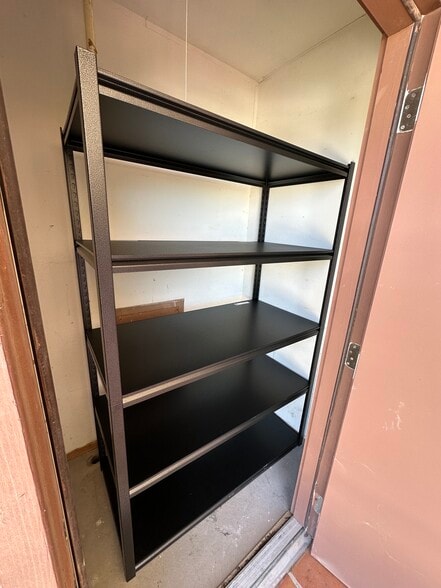 Shelves in storage room - 4800 N Stanton St