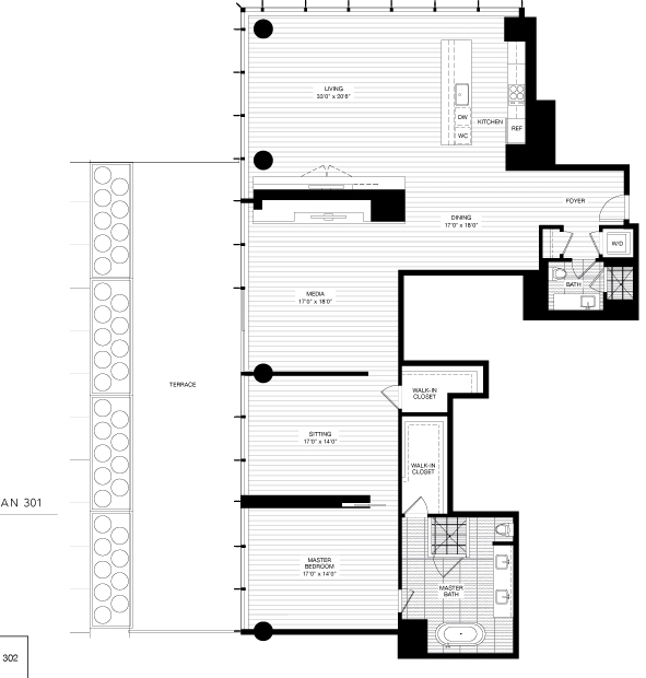 1BR/1.5BA - Millennium Tower