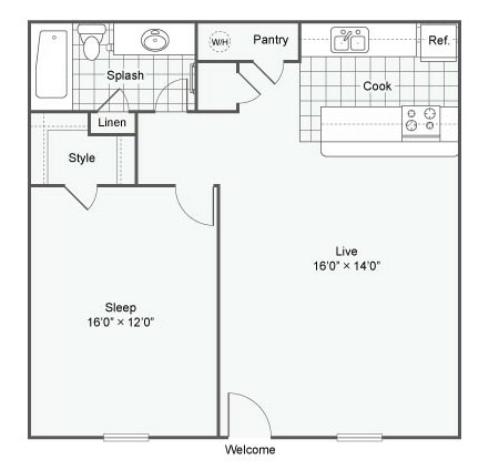 1-bed-1-bath-742-sqft-the-chavanne - The Vibe Apartments