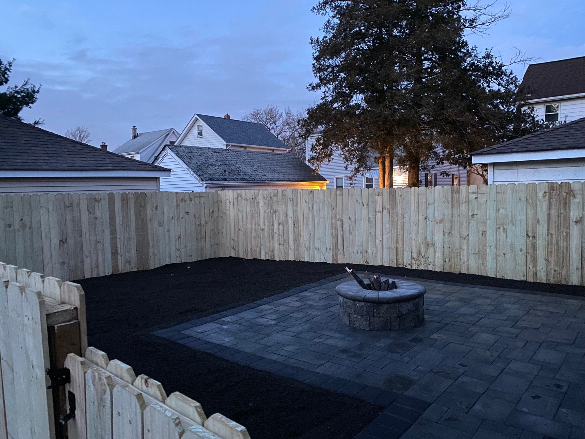 back yard - 235 Lawrence Ave