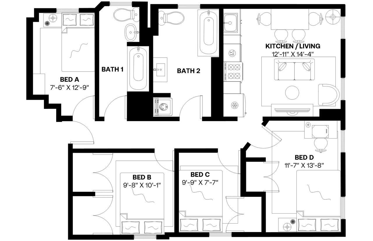 Building Photo - Room in Shared 4 bed/2 bath home