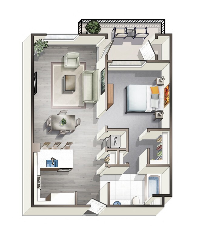 Floorplan - Artist Walk Apartments