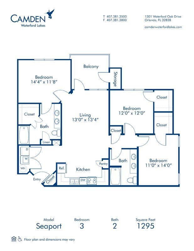 Floorplan - Camden Waterford Lakes