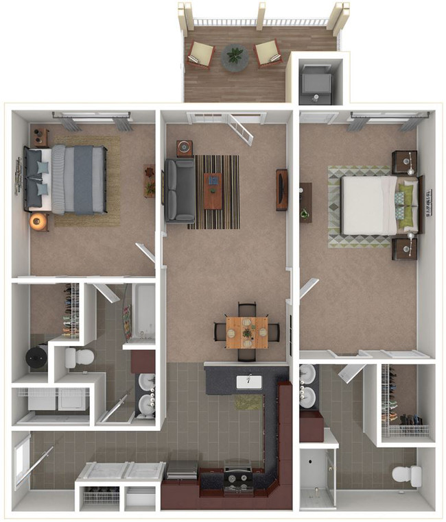 Floorplan - Woodland Hills Apartments