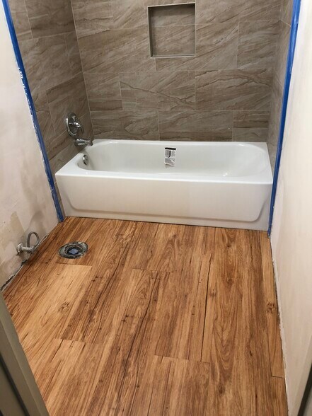 Main Bathroom before Toilet was installed - 4607 Plaza Ln