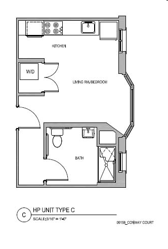 Studio - Conway Court Apartments