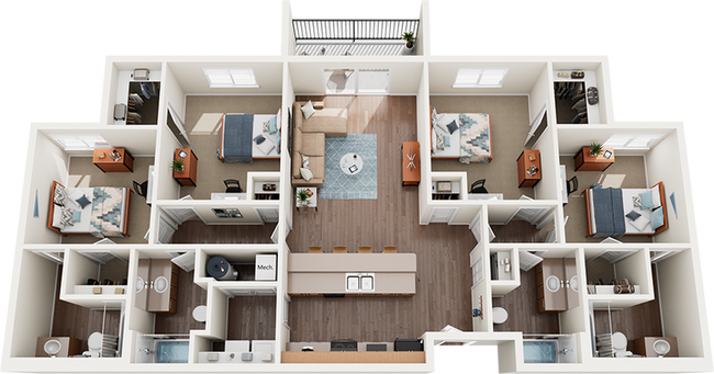 Madera-D1-4x4 Floor Plan - Madera