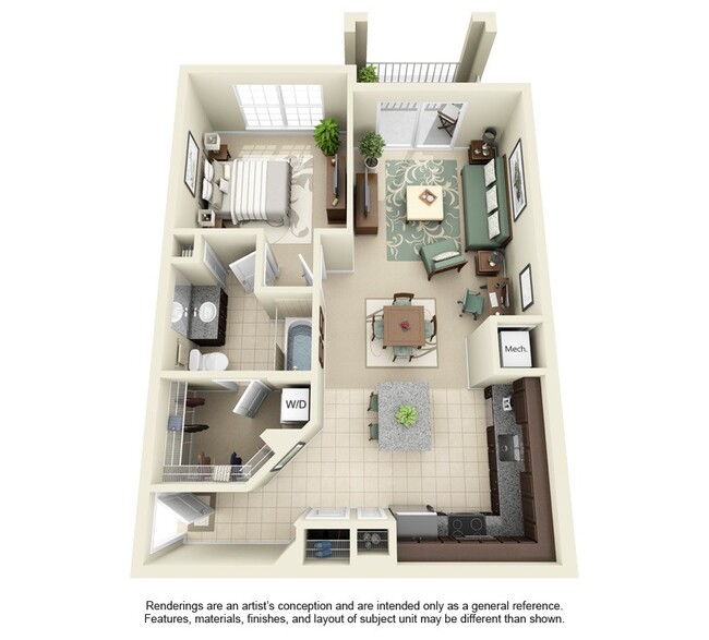 Floorplan - Bridges at Crosstown