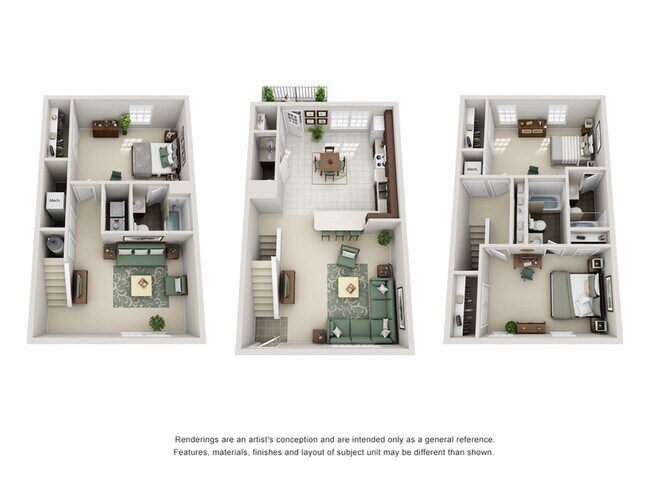 3BR/3.5BA - Upgrade - Canvas Townhomes - Allendale