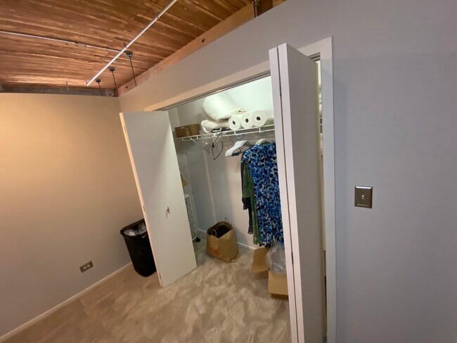 Full wall closet it’s long and deep. - 1801 S Michigan Ave