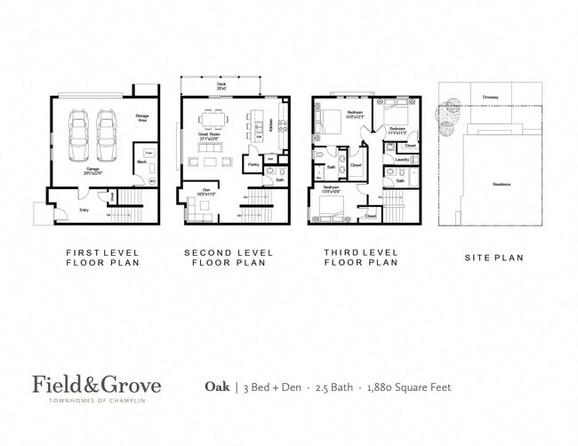 Floorplan - Field and Grove Townhomes of Champlin