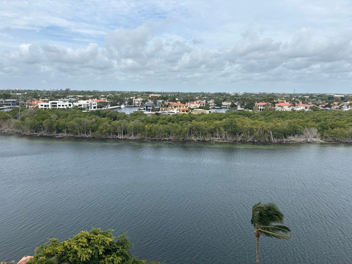 view west over intracostal from second bedroom - 4201 N Ocean Blvd