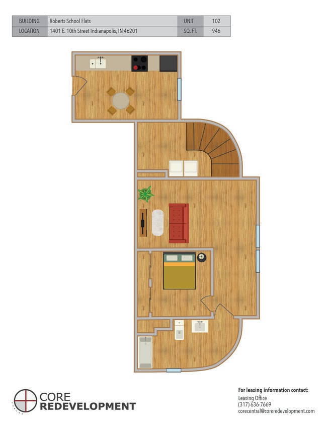 Floorplan - Roberts School Flats
