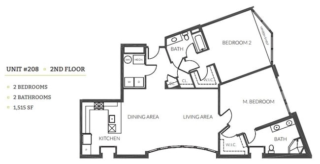 2BR/2BA - 3800 Lofts