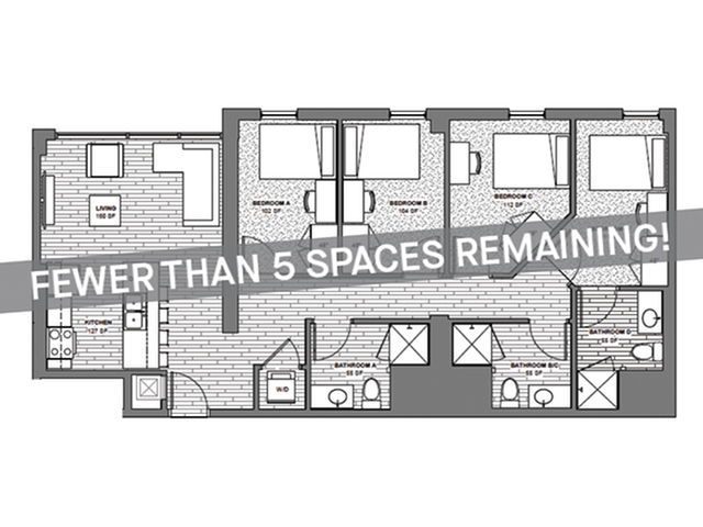 4x3 - Fewer than 5 Spaces Remaining! - Student | Rise at State College