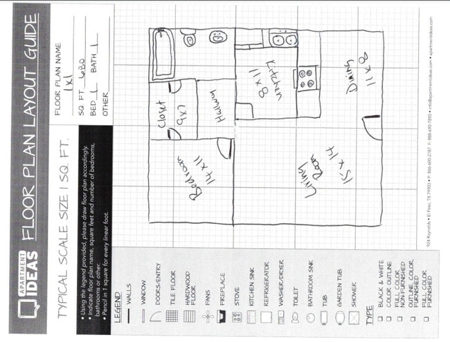 Floorplan - Arrow Apartments