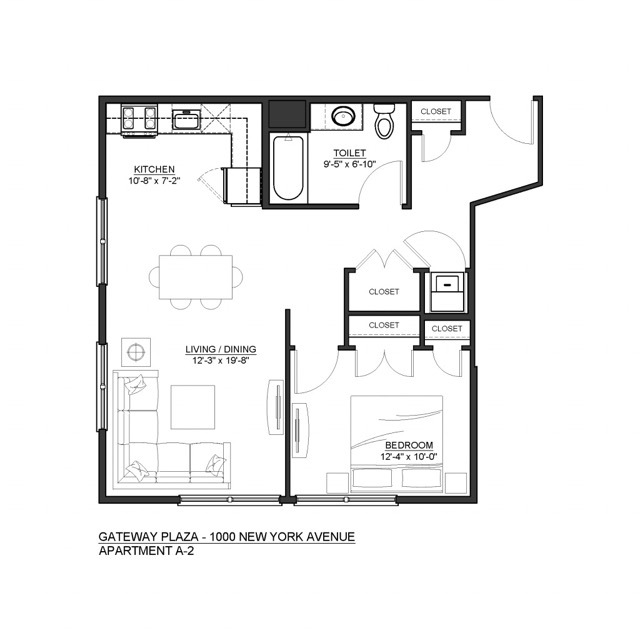 Floorplan: A2 - Gateway Plaza