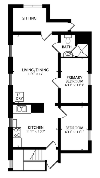 unit dimensions - 2455 W Cortland St
