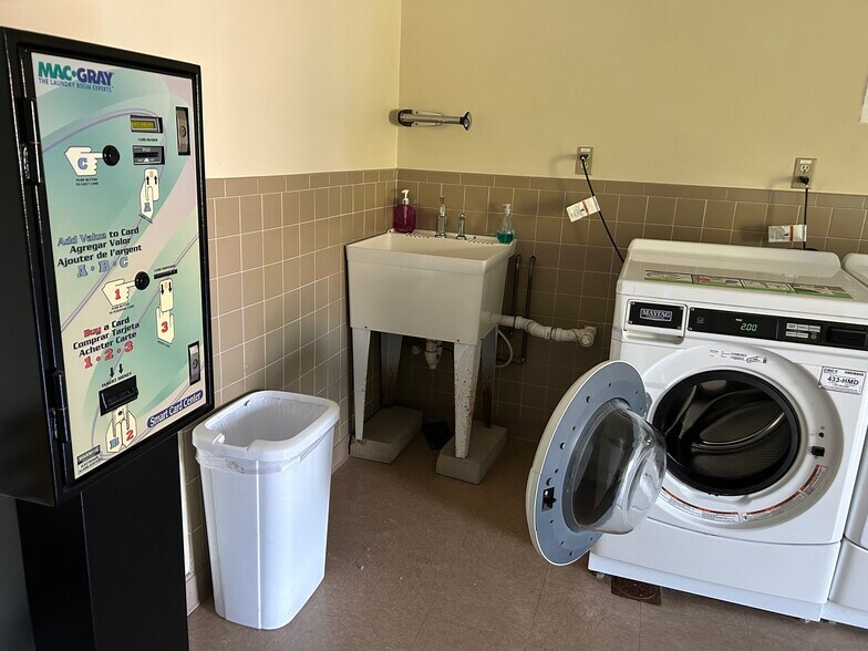 Laundry Room Sink and Pay Station - 29 Harvard Ave