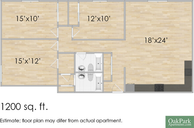 Floorplan - 421 S. Elmwood Ave.