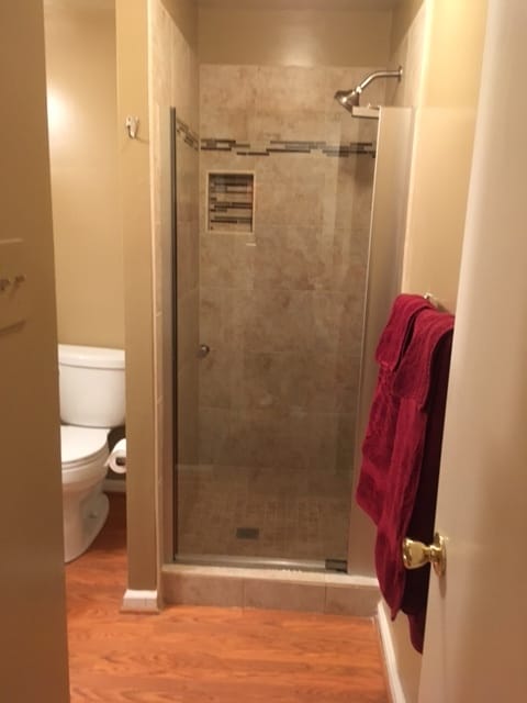 Full bathroom in basement with shower - 11251 Silentwood Ln