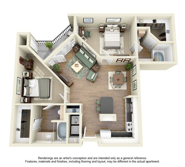 Floorplan - Villas at Katy Trail Apartments
