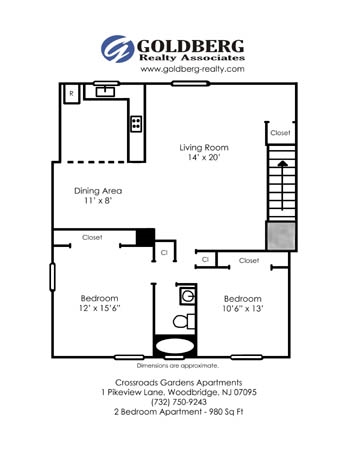 2BR/1BA - Crossroads Gardens