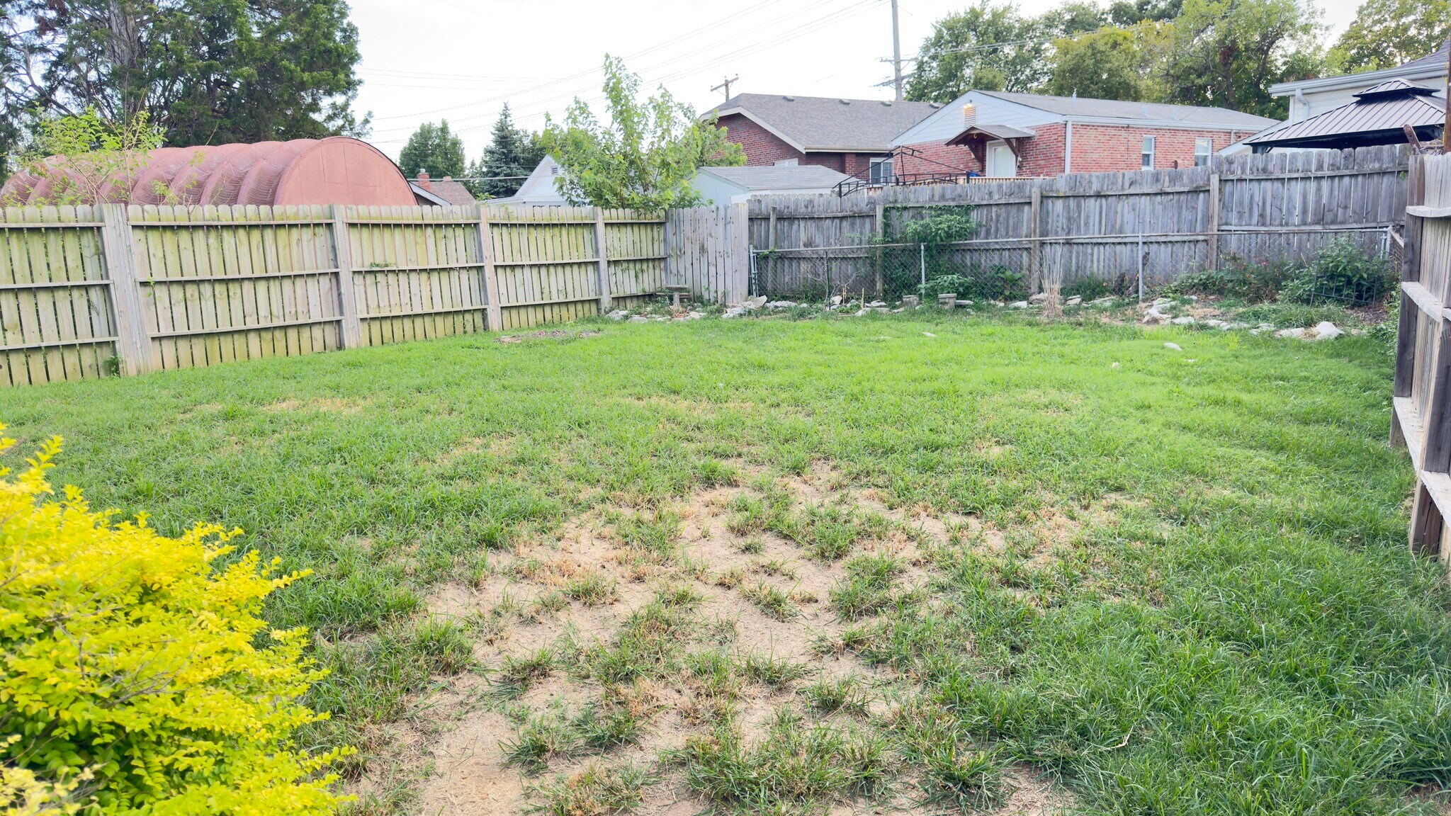 Backyard w privacy fence - 9115 Rambler Dr