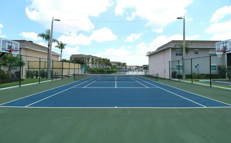Tennis, basketball, and pickleball court - 8811 Bay Pointe Dr
